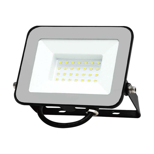 Projecteur LED 30W avec puce LED Samsung - 80lm/W, IP65, noir, 4000K, extérieur/intérieur