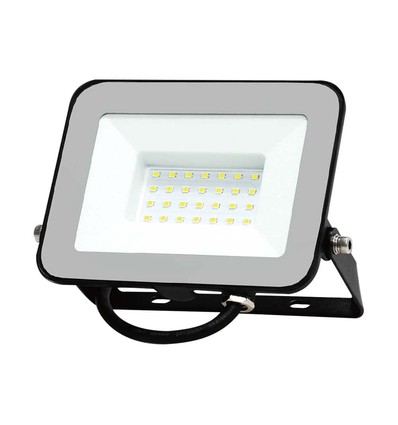 Projecteur LED 30W avec puce LED Samsung - 80lm/W, IP65, noir, 4000K, extérieur/intérieur