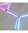 Ensemble complet Hexa-Light RGBIC - 6 rails lumineux, montage mural, application Bluetooth, USB