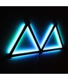Kit complet Hexa-Light RGBIC - 9 barres lumineuses, montage mural, application Bluetooth, USB