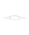 Panneau LED Hexagon Diamant 60x60, 60W - Hauteur: 15mm, 100lm/W, Bord blanc