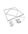 Panneau LED Hexagon Diamant 60x60, 60W - Hauteur: 15mm, 100lm/W, Bord blanc