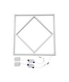 Panneau LED Hexagon Diamant 60x60, 60W - Hauteur: 15mm, 100lm/W, Bord blanc