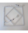 Panneau LED Hexagon Diamant 60x60, 60W - Hauteur: 15mm, 100lm/W, Bord blanc