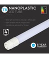 25x Tube LED 120cm / 18W, T8 - 4000K, 5 ans de garantie fabricant