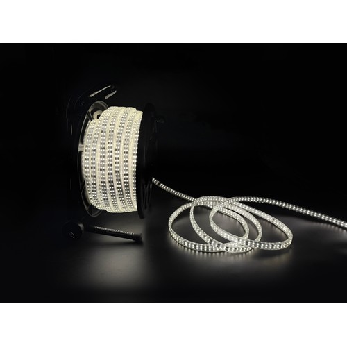 Ruban LED de travail 50m 360° sur tambour - 230V, IP67, 360 LED/m, 12W/m, 1500 lm/m