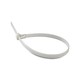 Colliers de câble 20 cm, 100 pcs - Largeur 2,5 mm blanc