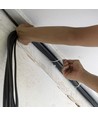 Colliers de câble 20 cm, 100 pcs - Largeur 2,5 mm blanc