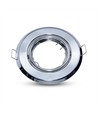 2 pcs. Spot encastrable GU10 - Rond, chrome, trou: Ø7,0 cm, max 35W