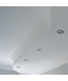 2 pcs. Spot encastrable GU10 - Rond, chrome, trou: Ø7,0 cm, max 35W