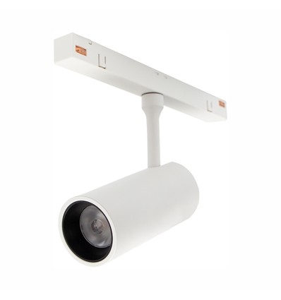 Spot sur rail 10W SHIFT System Spot M SMART pour 48V - CCT, RA90, 24 degrés, 5 ans de garantie