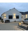 Applique 6W CUBIC PRO - IP65, noir, repiquable, ajustable, carrée, haut/bas, extérieur, source incluse