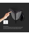 Applique solaire, design classique - 3000K+6000K, noir