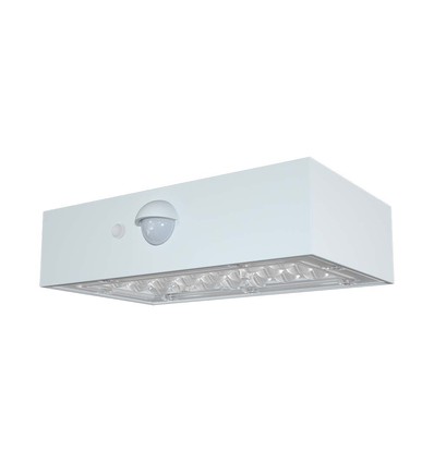 Applique solaire 3W avec capteur - IP65, blanc, 350lm, capteur PIR, extérieur