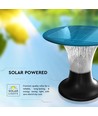 Luminaire de jardin solaire 15W, 2200lm - IP65, noir, Diamond, CCT, capteur RADAR, 3.2V, batterie incluse