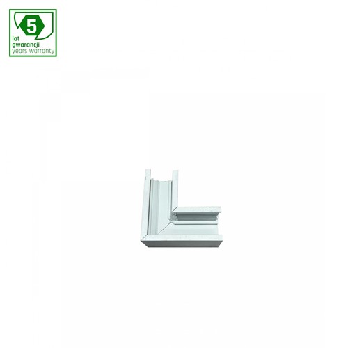 Raccord en L horizontal mince SYSTEM SHIFT, blanc - 48V, aluminium, IP20, 5 ans de garantie
