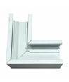 Raccord en L horizontal mince SYSTEM SHIFT, blanc - 48V, aluminium, IP20, 5 ans de garantie