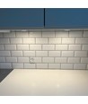 Lot de 3 spots pour meubles Reco68 - Blanc mat, avec alimentation incluse