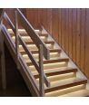 Kit ruban LED COB escalier 2x5m 12W/m - 24V DC, IP20, avec détecteur