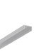 Profilé aluminium 1m BEGTON12 J/S - Aluminium brut, montage en saillie, rail LED