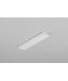 Profilé aluminium 2m BEGTON12 J/S - Blanc laqué, montage en saillie, rail LED