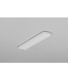 Profilé aluminium 2m BEGTON12 J/S - Blanc laqué, montage en saillie, rail LED