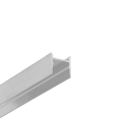 Profilé en aluminium 2m COZY12 C/U1 - Aluminium brut, montage en applique, rail LED