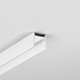 Profilé en aluminium 2m COZY12 C/U1 - Blanc laqué, montage en applique, rail LED