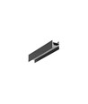 Profilé en aluminium 2m COZY12 C/U1 - Anodisé noir, montage en applique, rail LED