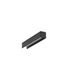 Profilé en aluminium 2m COZY12 C/U1 - Anodisé noir, montage en applique, rail LED