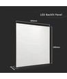 Dalle LED 60x60, 36W - Hauteur: 33mm, 120 lm/W, sans scintillement, bord blanc
