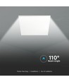 Dalle LED 60x60, 36W - Hauteur: 33mm, 120 lm/W, sans scintillement, bord blanc