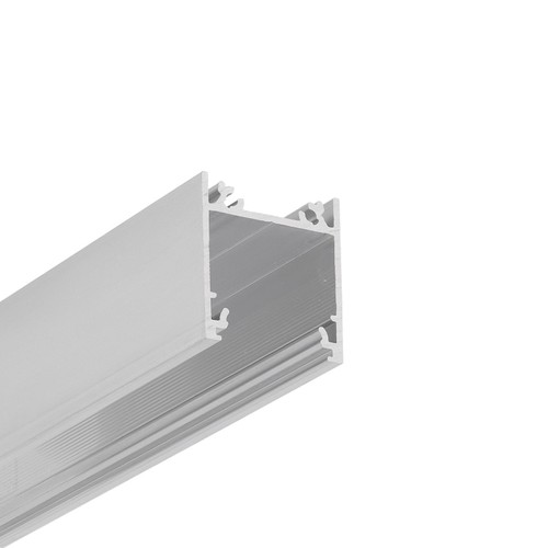 Profilé en aluminium LINEA20 EE7F/TY 1m - Aluminium brut, montage en applique, rail LED