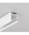 Profilé en aluminium LINEA20 EE7F/TY 2m - Blanc laqué, montage en applique, rail LED