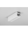 Profilé en aluminium LINEA20 EE7F/TY 2m - Blanc laqué, montage en applique, rail LED