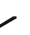 Profilé en aluminium 1m SLIM8 AC2/Z - Anodisé noir, montage en saillie, rail LED