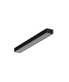 Profilé en aluminium 1m SLIM8 AC2/Z - Anodisé noir, montage en saillie, rail LED