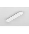 Profilé en aluminium 1m SLIM8 AC2/Z - Blanc laqué, en applique, rail LED