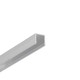 Profilé en aluminium 1m SMART10 AC2/Z - Aluminium brut, montage en applique, rail LED