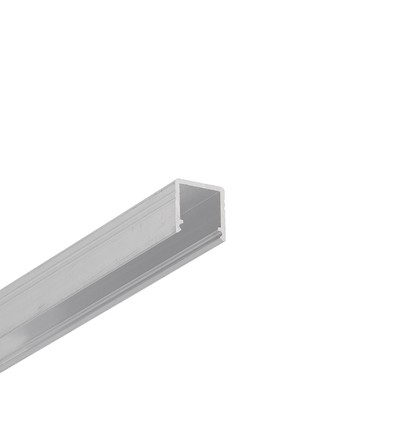 Profilé en aluminium 1m SMART10 AC2/Z - Aluminium brut, montage en applique, rail LED