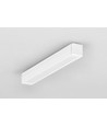 Profilé en aluminium 1m SMART10 AC2/Z - Blanc laqué, montage en applique, rail LED