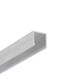 Profilé en aluminium 1m SMART16 BC3/U4 - Aluminium brut, montage en applique, rail LED