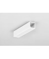 Profilé en aluminium 1m SMART16 BC3/U4 - Blanc laqué, montage en saillie, rail LED