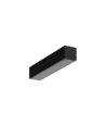 Profilé aluminium 1m SMART16 BC3/U4 - Anodisé noir, montage en saillie, rail LED