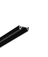 Profilé alu 1m SURFACE10 BC/UX - Noir anodisé, montage en applique, rail LED