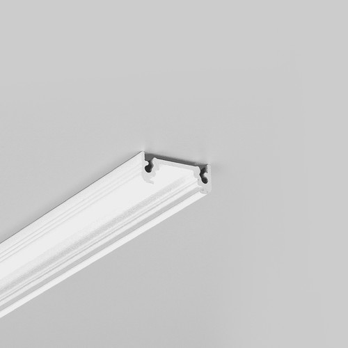 Profilé en aluminium 1m SURFACE10 BC/UX - Blanc laqué, montage en applique, rail LED
