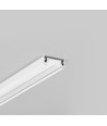 Profilé en aluminium 1m SURFACE10 BC/UX - Blanc laqué, montage en applique, rail LED