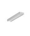 Profilé aluminium 1m SURFACE10 BC/UX - Anodisé, montage en applique, rail LED