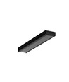 Profilé alu 1m SURFACE10 BC/UX - Noir anodisé, montage en applique, rail LED