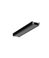 Profilé aluminium 2m SURFACE10 BC/UX - Anodisé noir, montage en saillie, rail LED